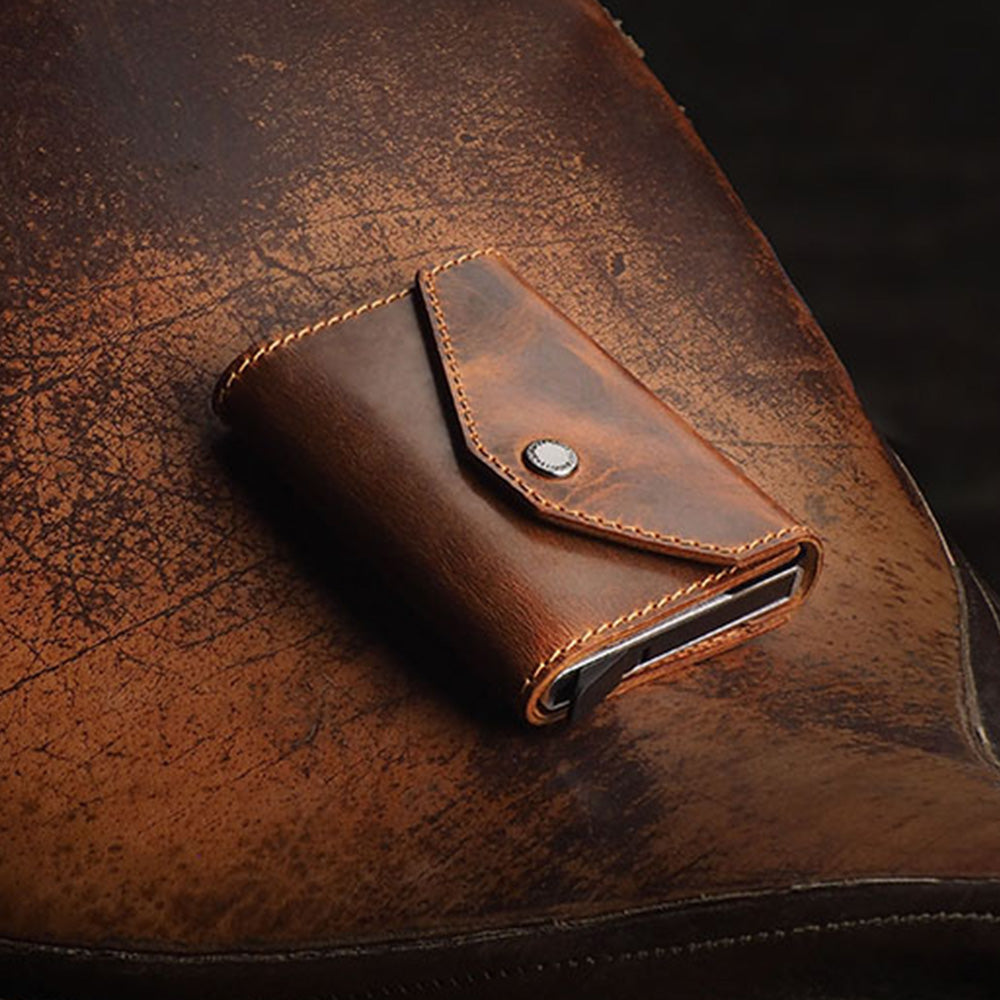 Pularys PORTER Saddle Leather RFID Wallet