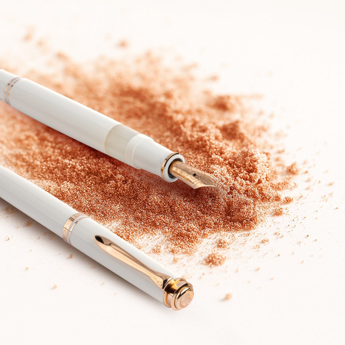 Pelikan Souveran M600 Special Edition Ballpoint Pen White Rose Gold