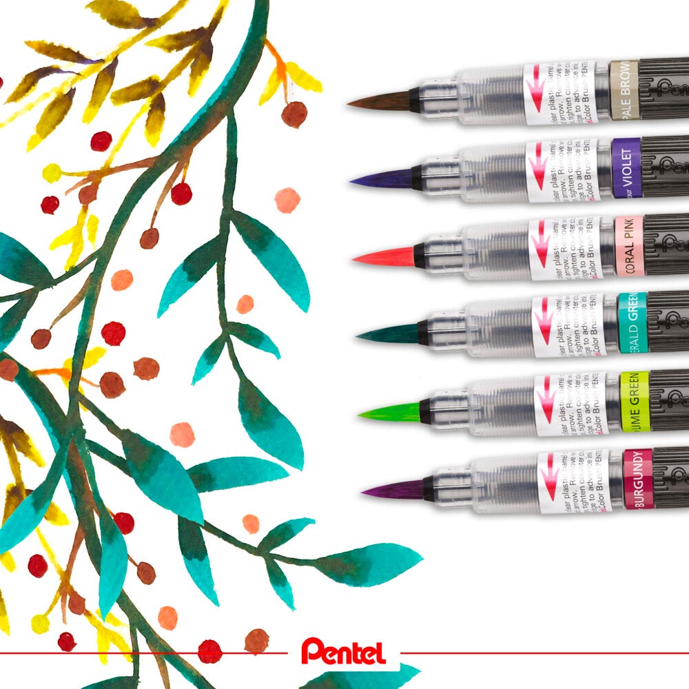Pentel Colour Brush Pen GFL