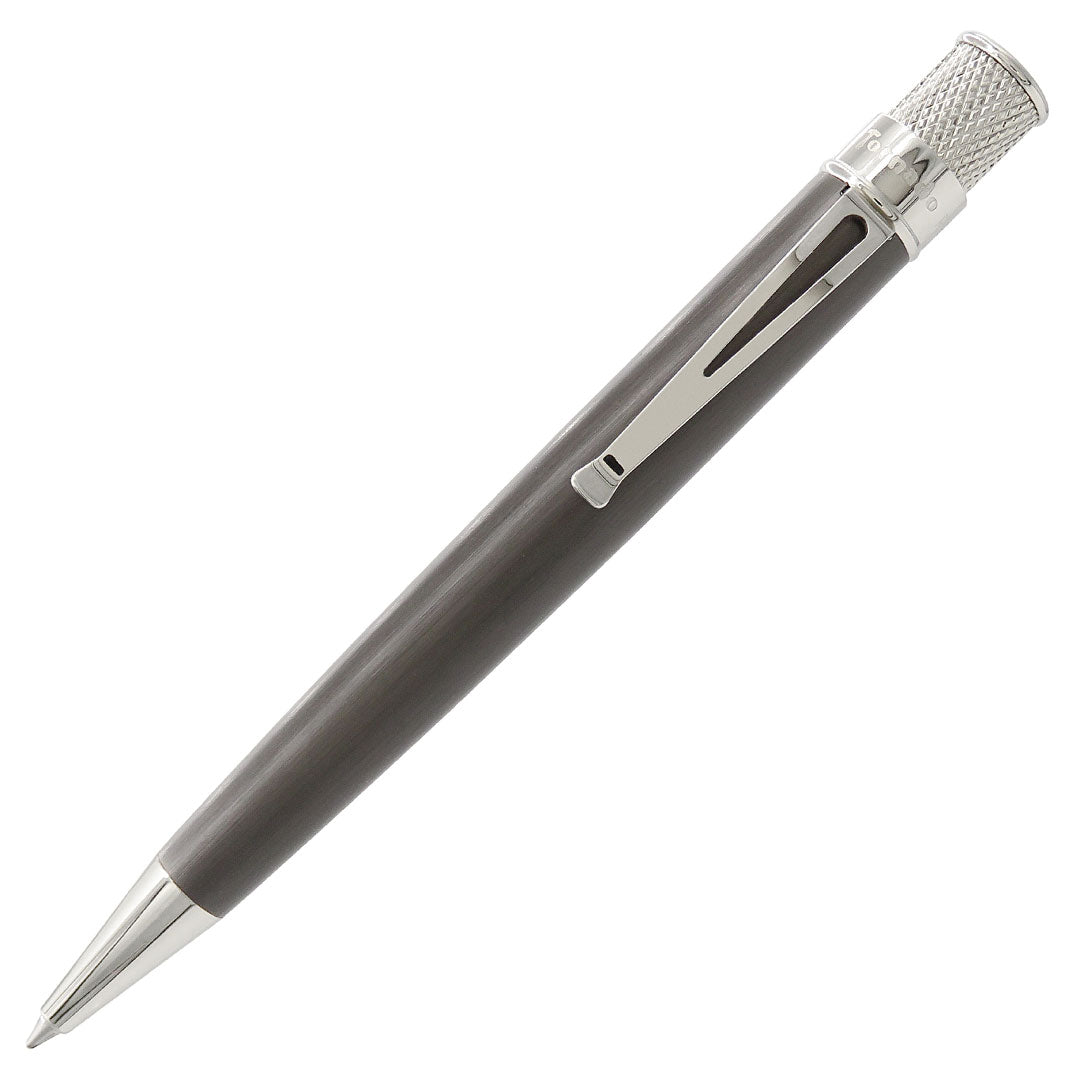 Retro 51 Tornado Black Nickel Platinum Rollerball Pen