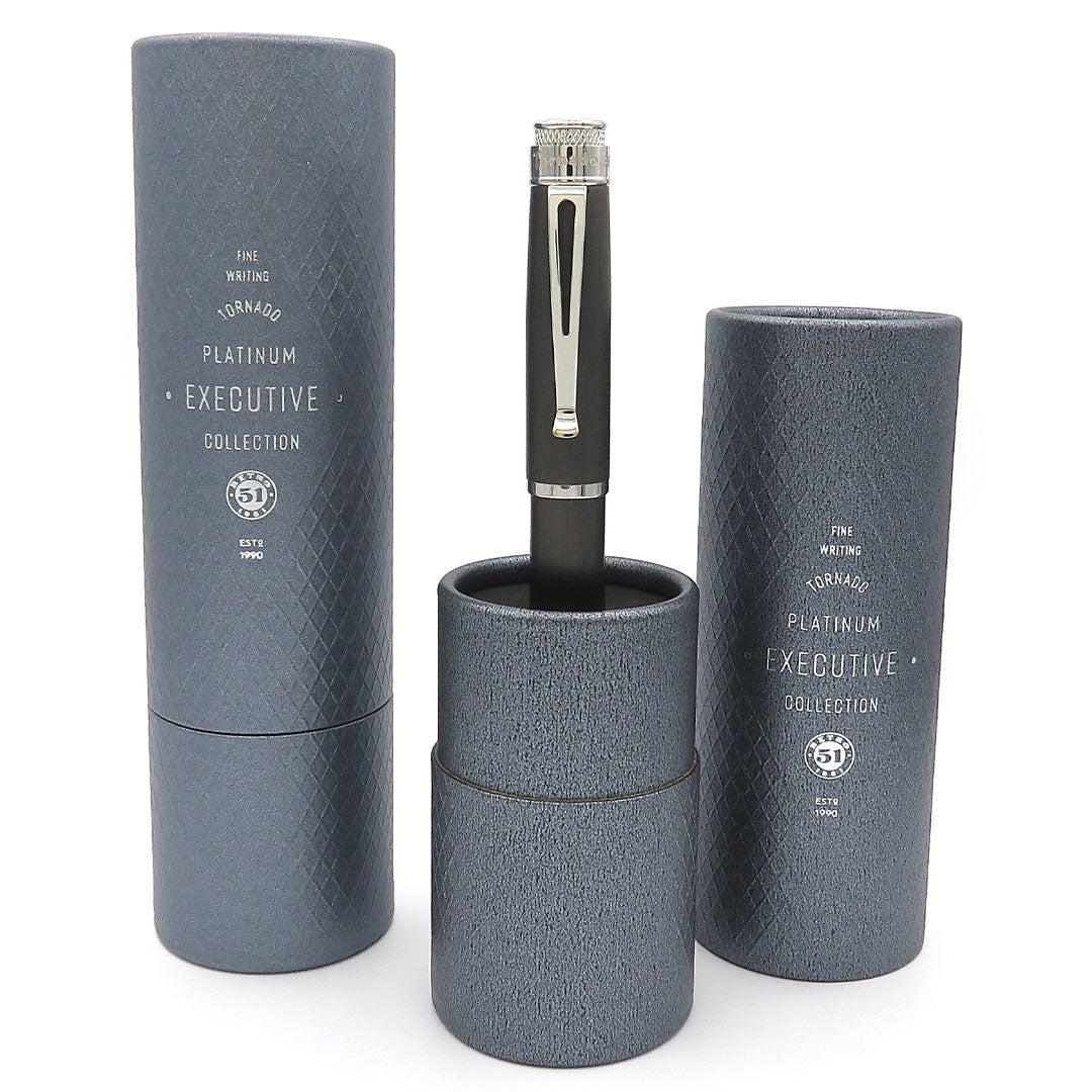 Retro 51 Tornado Black Nickel Platinum Mechanical Pencil