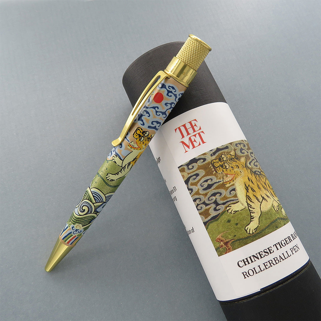 Retro 51 Metropolitan Chinese Tiger Rank Badge Rollerball Pen