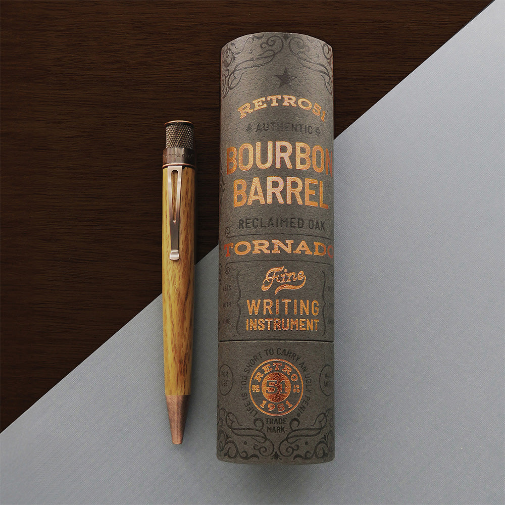 Retro 51 Woodworks Tornado Rollerball Bourbon Barrel