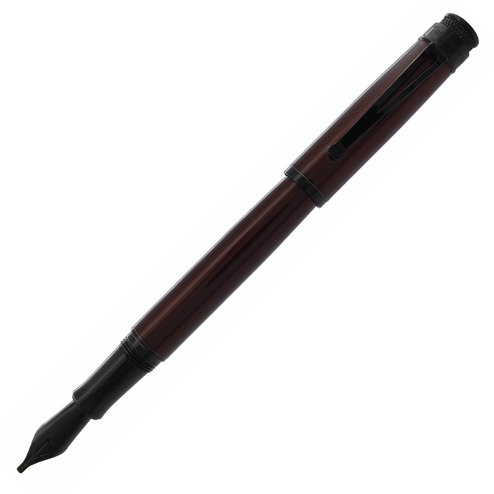Retro 51 Tornado Stealth Lacquer Fountain Pen Black Cherry