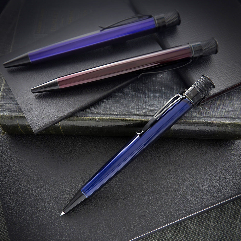 Retro 51 Tornado Rollerball Stealth Lacquer Blue Black