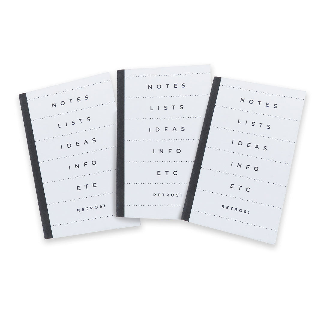 Retro 51 Modern Traveler Notepad Set of 3
