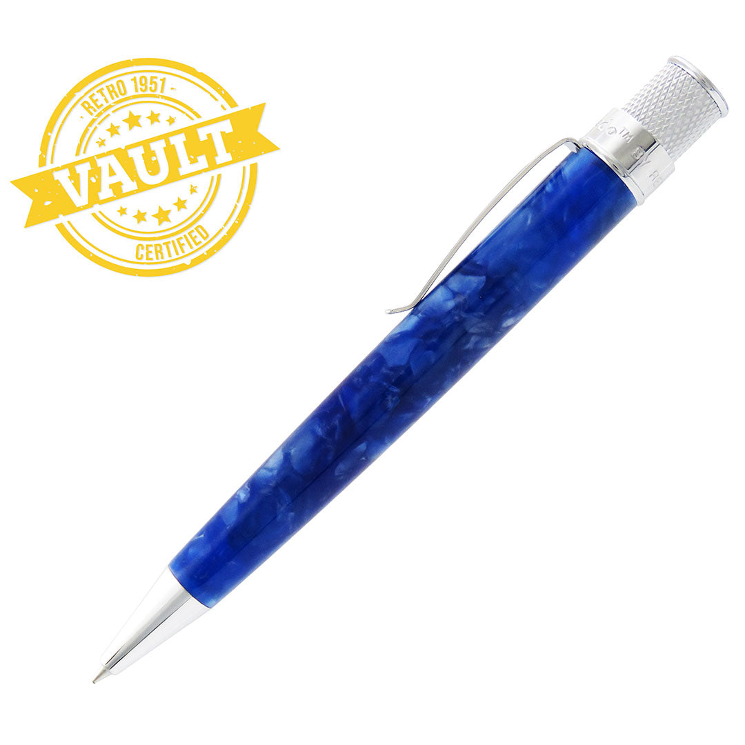 Retro 51 R51 Vault Tornado Rollerball Acrylic Pen Sapphire Blue