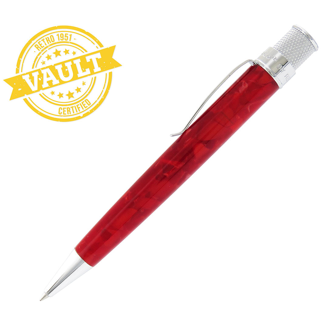 Retro 51 R51 Vault Tornado Rollerball Acrylic Pen Ruby Red