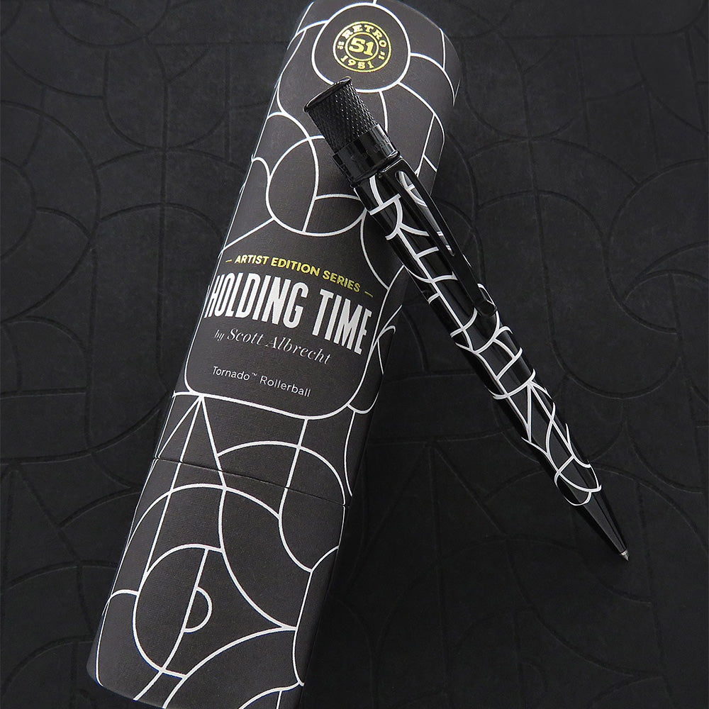 Retro 51 Artist Edition Tornado Rollerball Pen Holding Time by Scott Albrecht Limited Edition