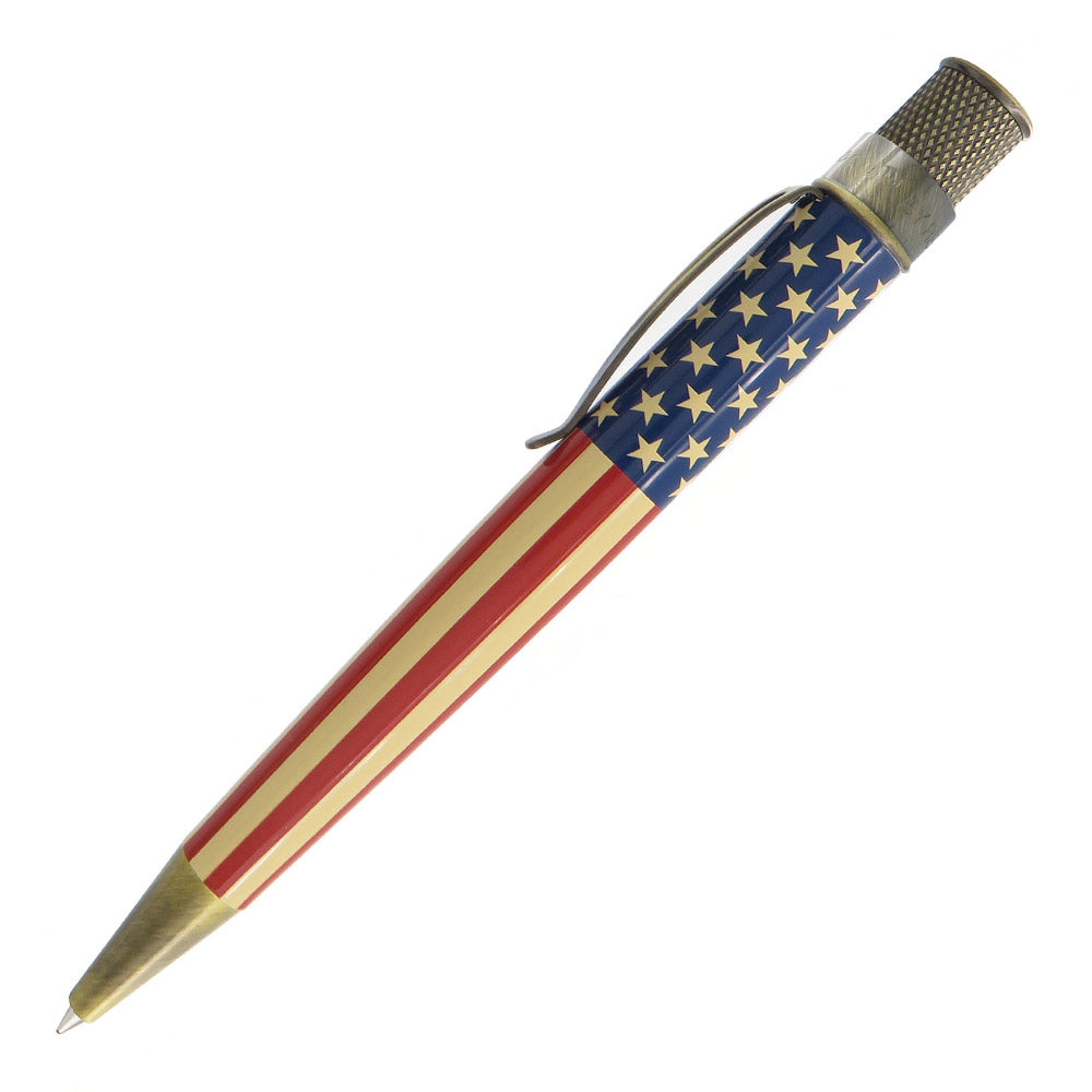 Retro 51 Tornado Vintage Metalsmith Rollerball Pen Tribute 250 Flag