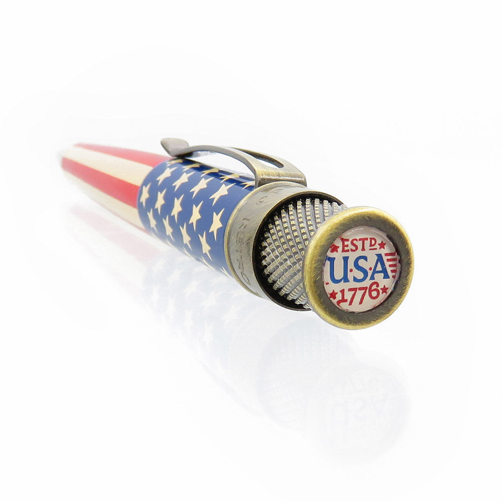 Retro 51 Tornado Vintage Metalsmith Rollerball Pen Tribute 250 Flag
