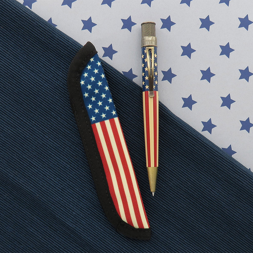 Retro 51 Tornado Rickshaw Bag's Tribute 250 Flag Pen Sleeve