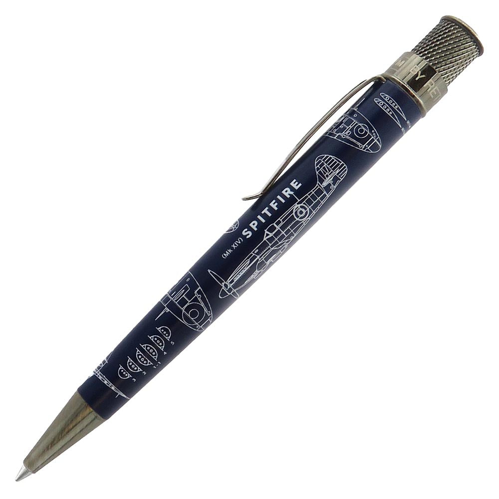 Retro 51 Tornado Rollerball Pen Imperial War Museum Spitfire Blueprint