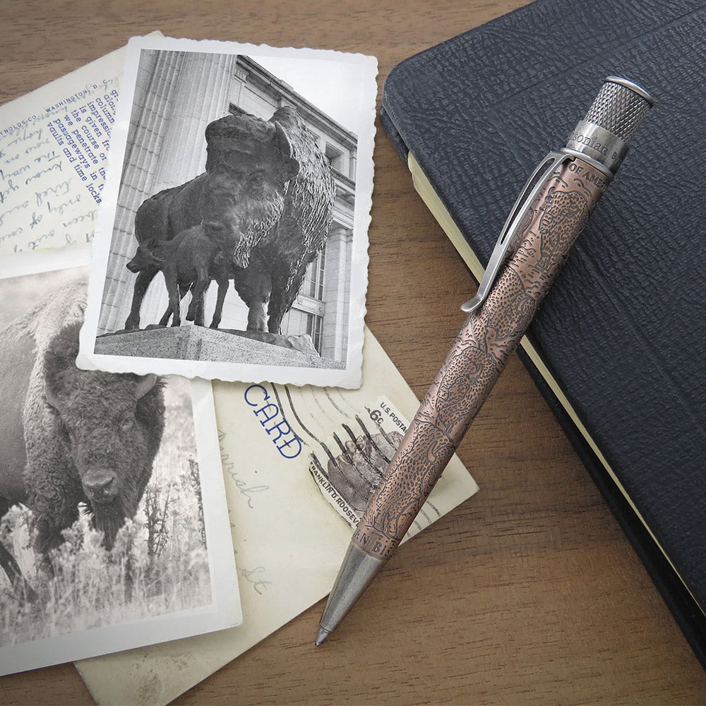 Retro 51 Smithsonian Rollerball Pen Bison: Standing Strong