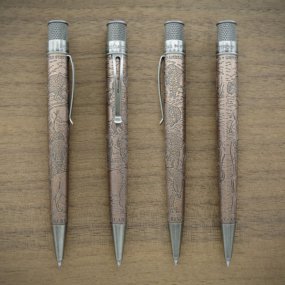 Retro 51 Smithsonian Rollerball Pen Bison: Standing Strong