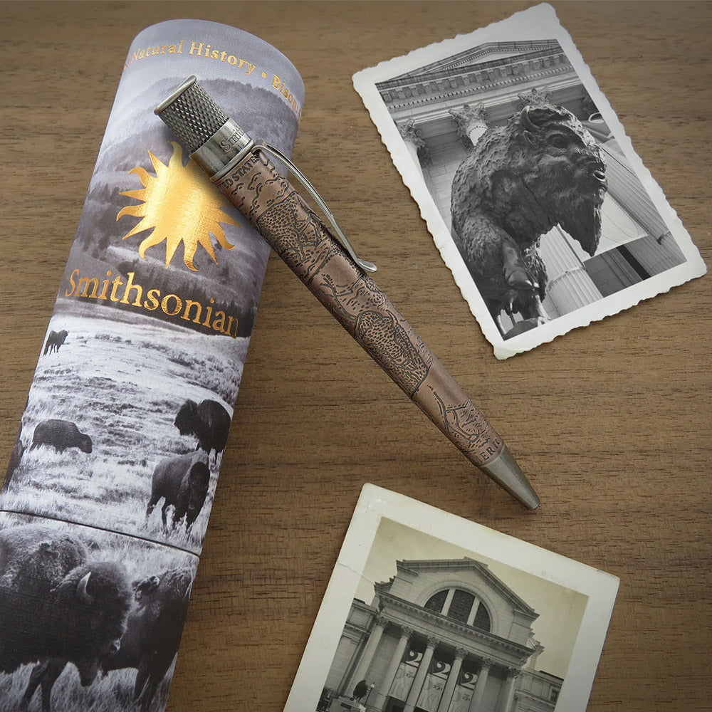 Retro 51 Smithsonian Rollerball Pen Bison: Standing Strong