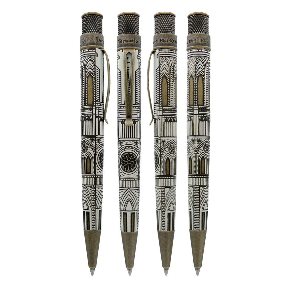 Retro 51 Tornado Vintage Metalsmith Rollerball Cathedral