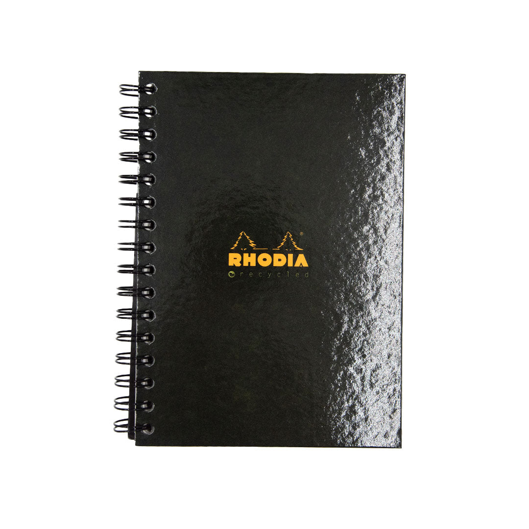Rhodia Business Book Recycled A5 Hardback Wirebound Black