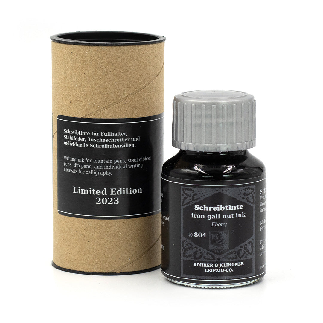 Rohrer & Klingner Limited Edition Fountain Pen Ink 50ml Iron Gall Nut Ebony