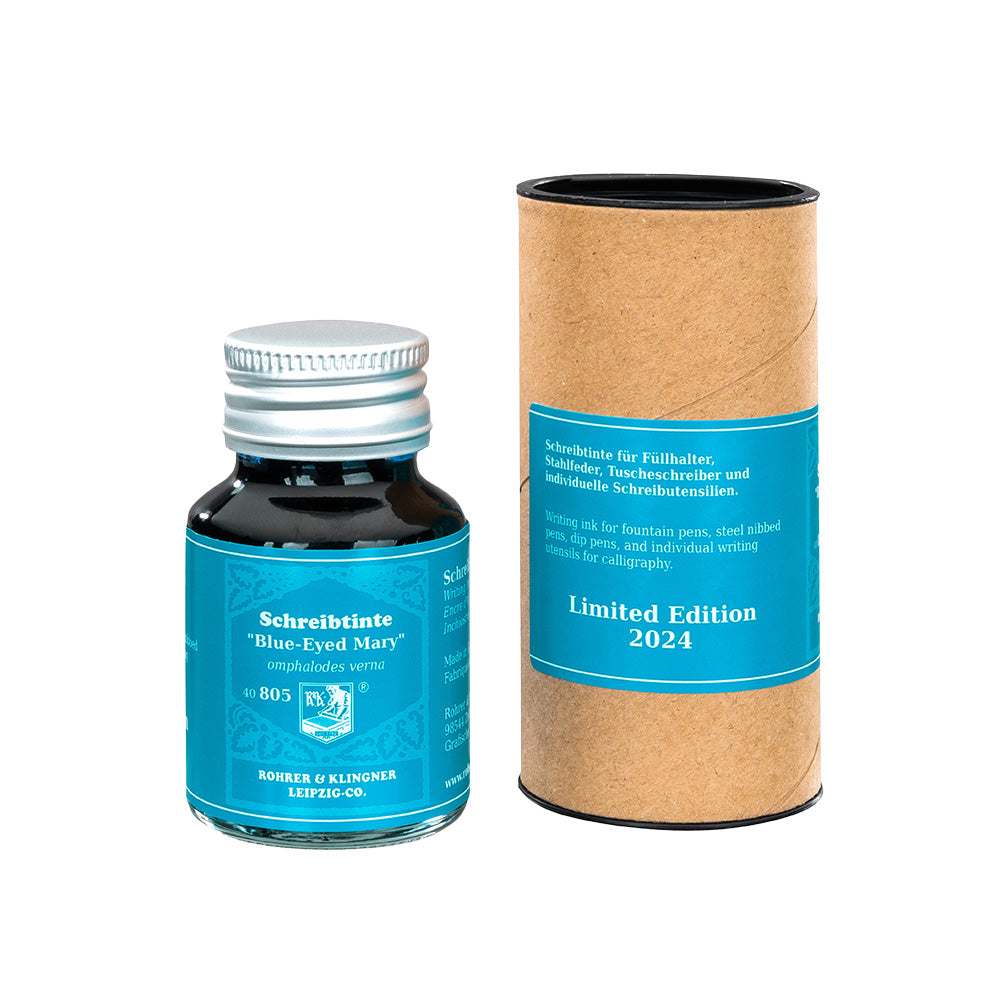 Rohrer & Klingner Limited Edition Fountain Pen Ink 50ml Blue Eyed Mary