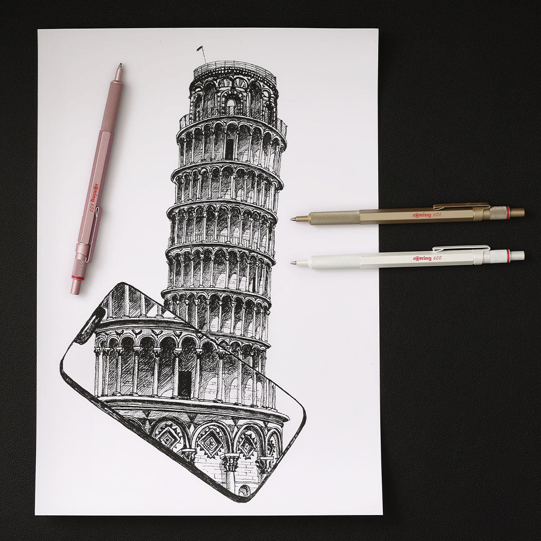 rotring 600 Ballpoint Pen Rose Gold