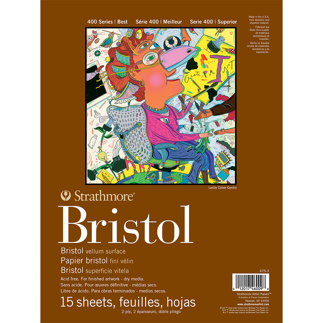 Strathmore 400 Bristol Pad Vellum 2-Ply 11x14in