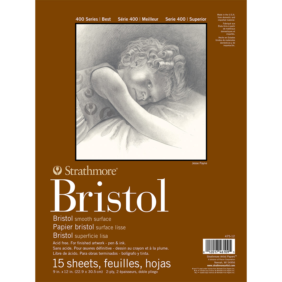 Strathmore 400 Bristol Pad Smooth 2-Ply 9x12in