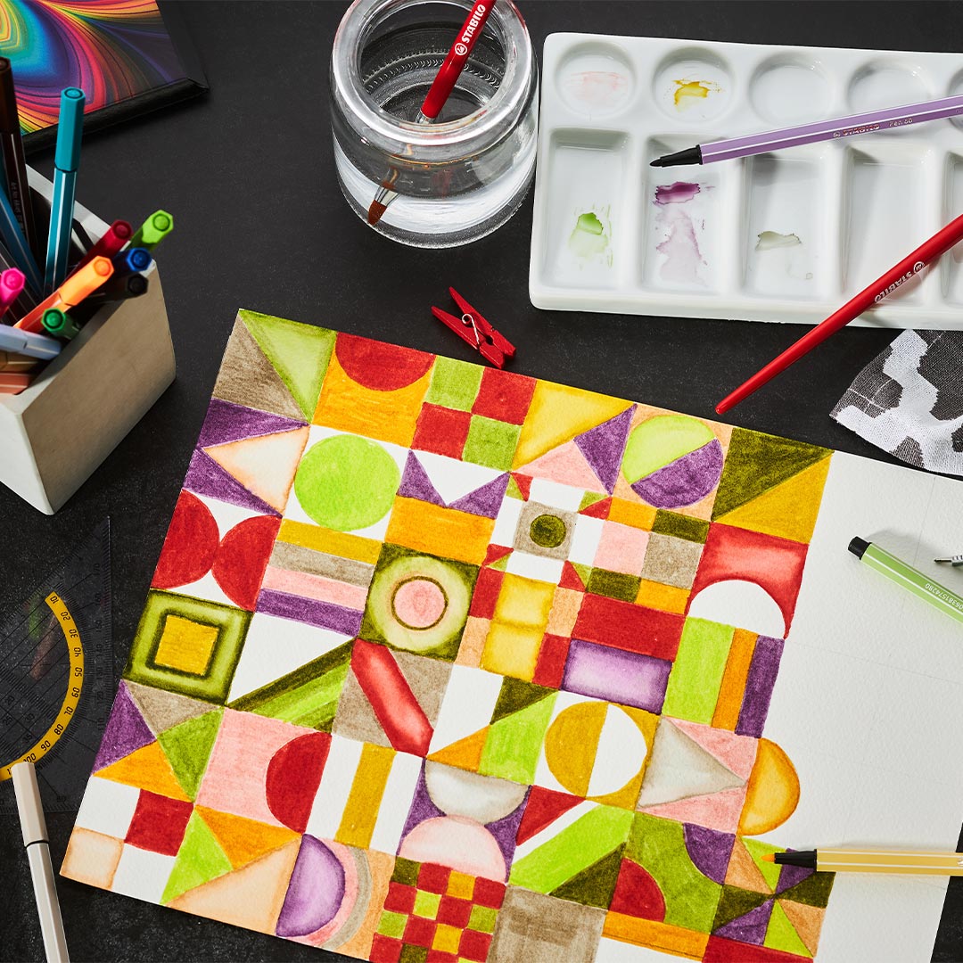 STABILO Pen 68 Metal Box Of 30 Assorted Colours Arty by Stabilo at Cult Pens