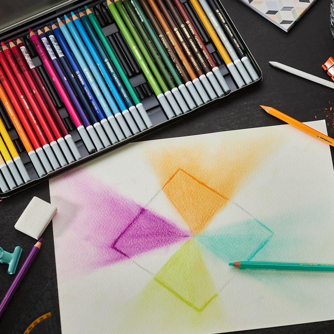 STABILO Carbothello Metal Box Of 60 Assorted Colour Arty 2023 by Stabilo at Cult Pens