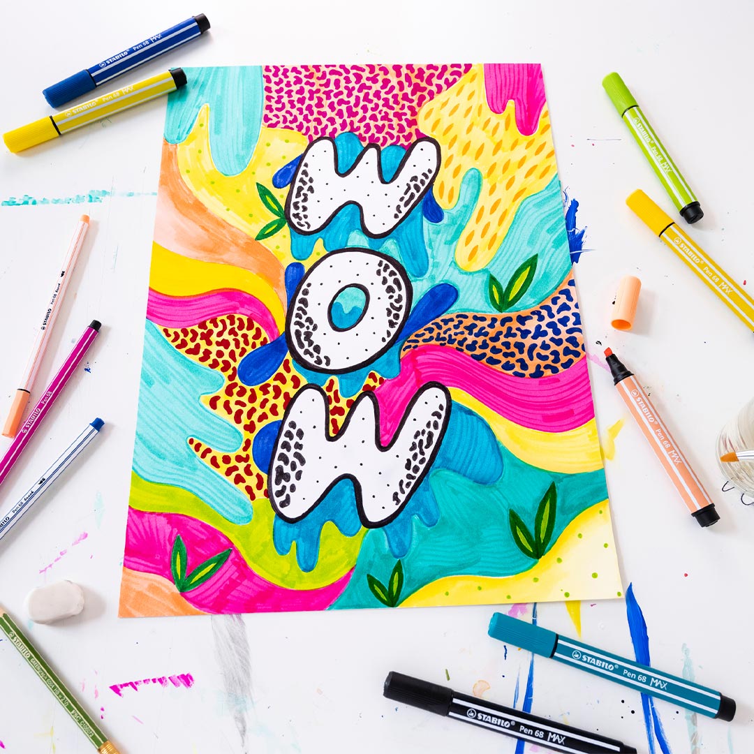 STABILO Pen 68 Max Card Wallet Of 6 Arty by Stabilo at Cult Pens