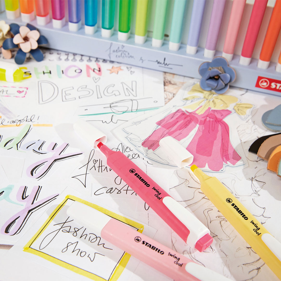 STABILO Swing Cool Highlighter NatureCOLORS Deskset of 18