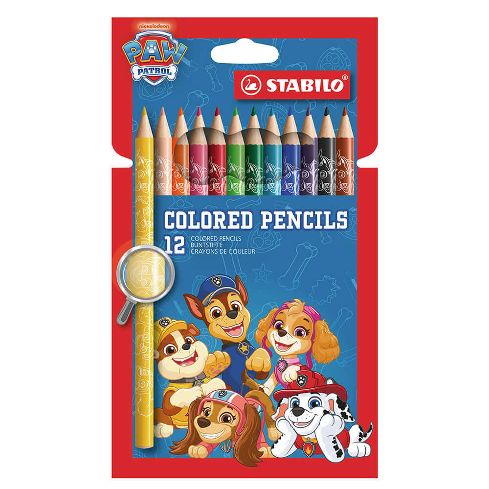 STABILO PAW Patrol Set of 12 Coloured Pencils Assorted Colours