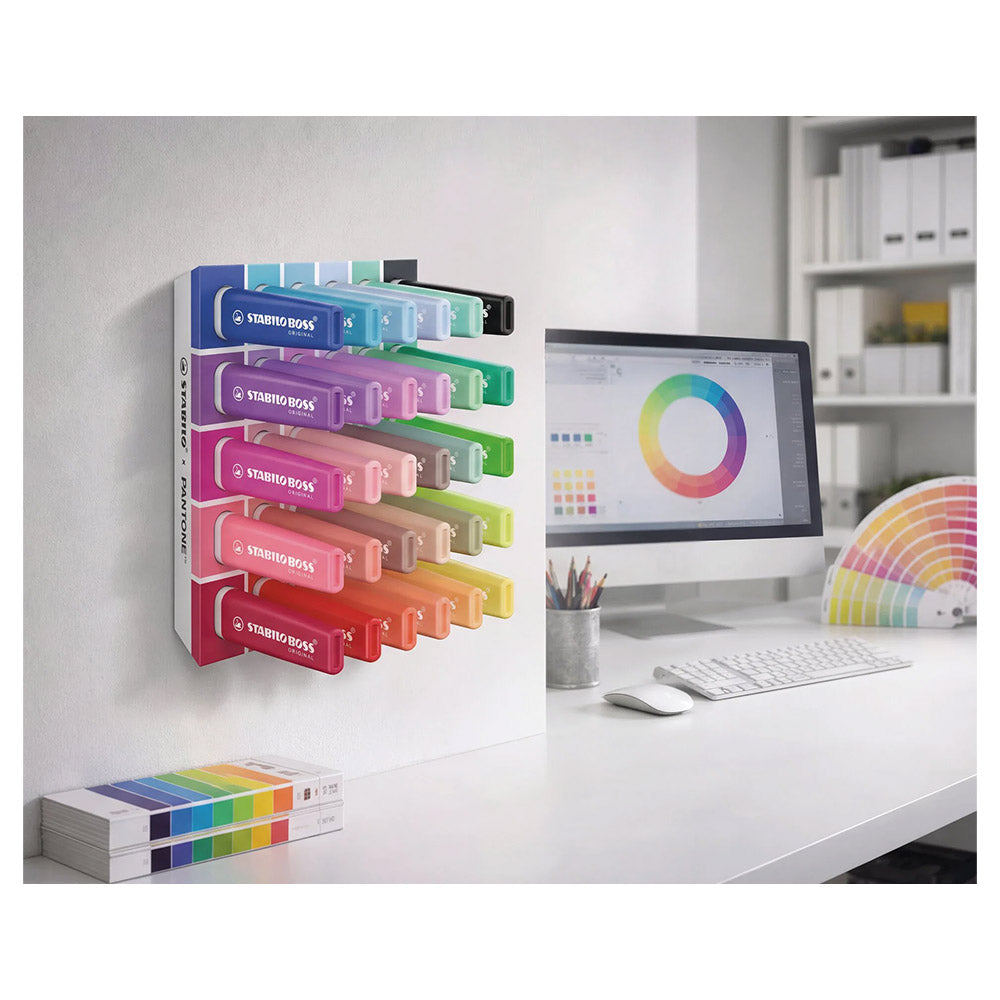 STABILO BOSS Original x Pantone Highlighter Assorted Desk Set of 30