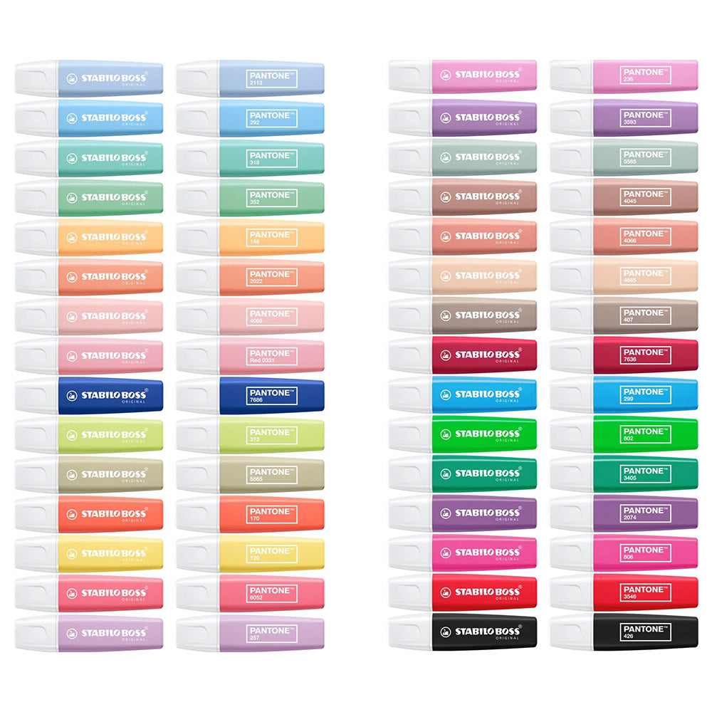 STABILO BOSS Original x Pantone Highlighter Assorted Desk Set of 30