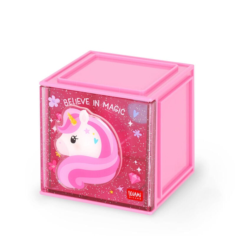 Legami Cutie Cube Stackable Organiser Unicorn