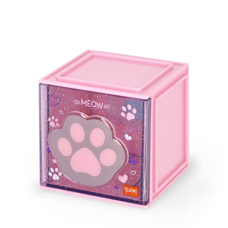 Legami Cutie Cube Stackable Organiser Kitty