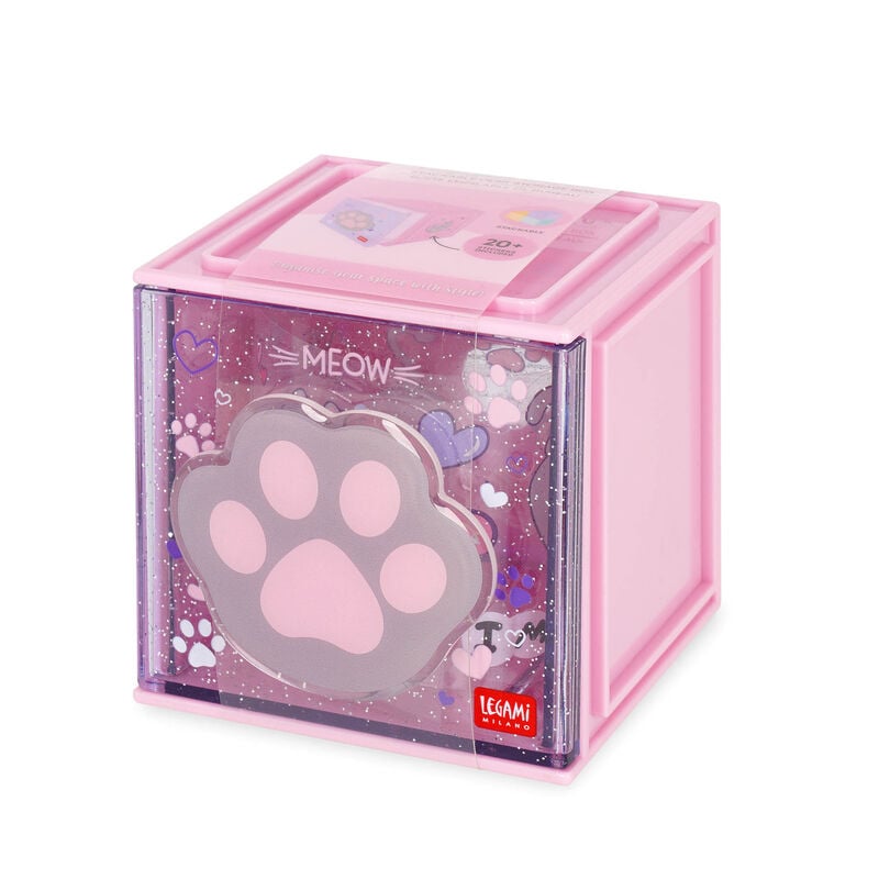 Legami Cutie Cube Stackable Organiser Kitty