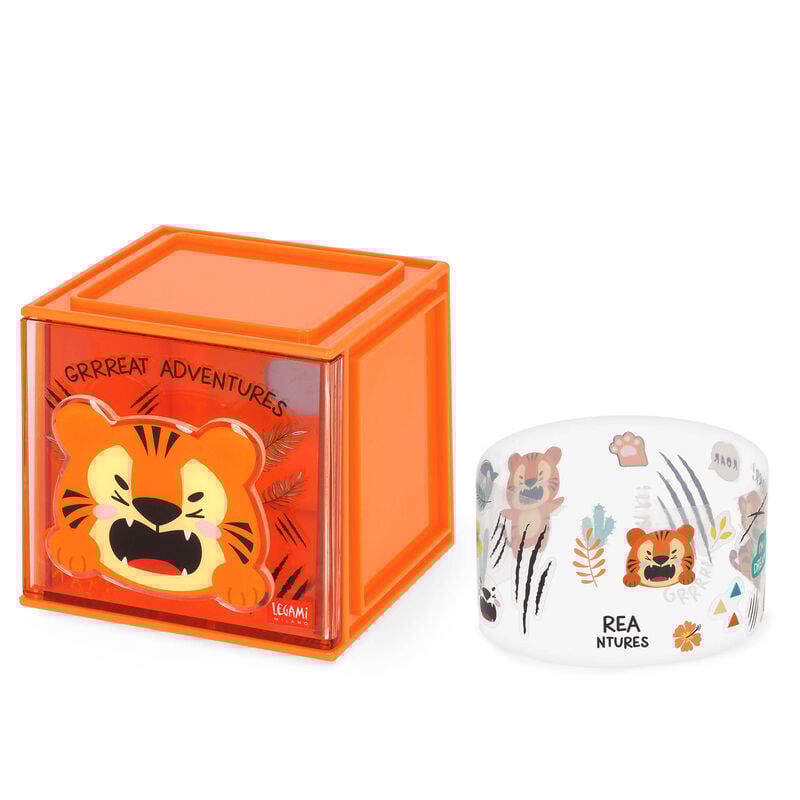Legami Cutie Cube Stackable Organiser Tiger