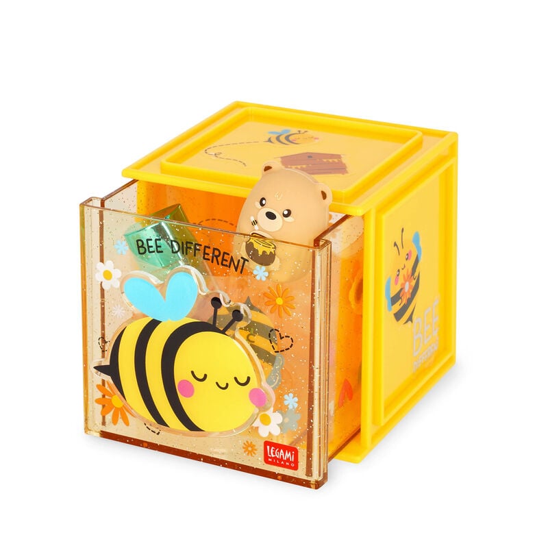 Legami Cutie Cube Stackable Organiser Bee