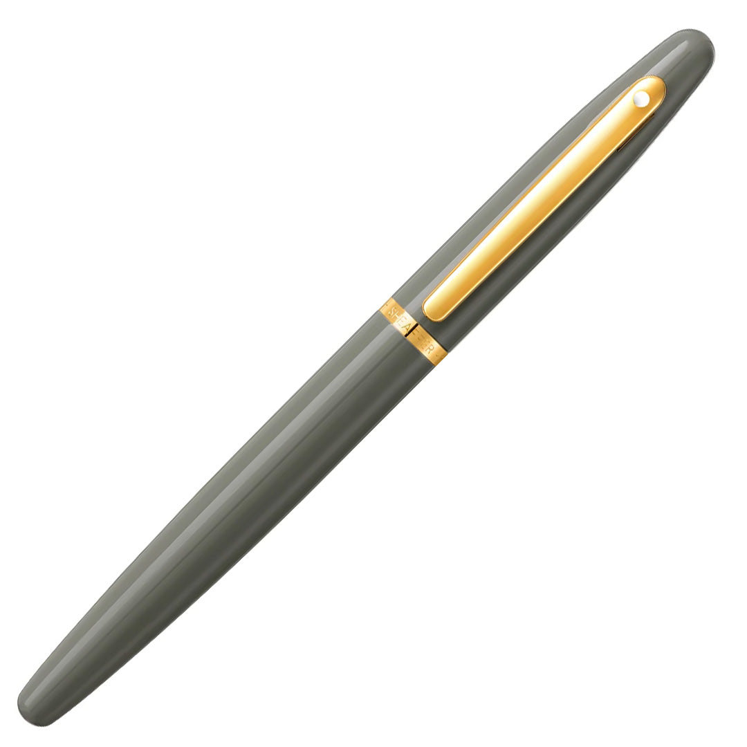 Sheaffer VFM E9427 Rollerball Pen Light Grey With PVD Gold Trim