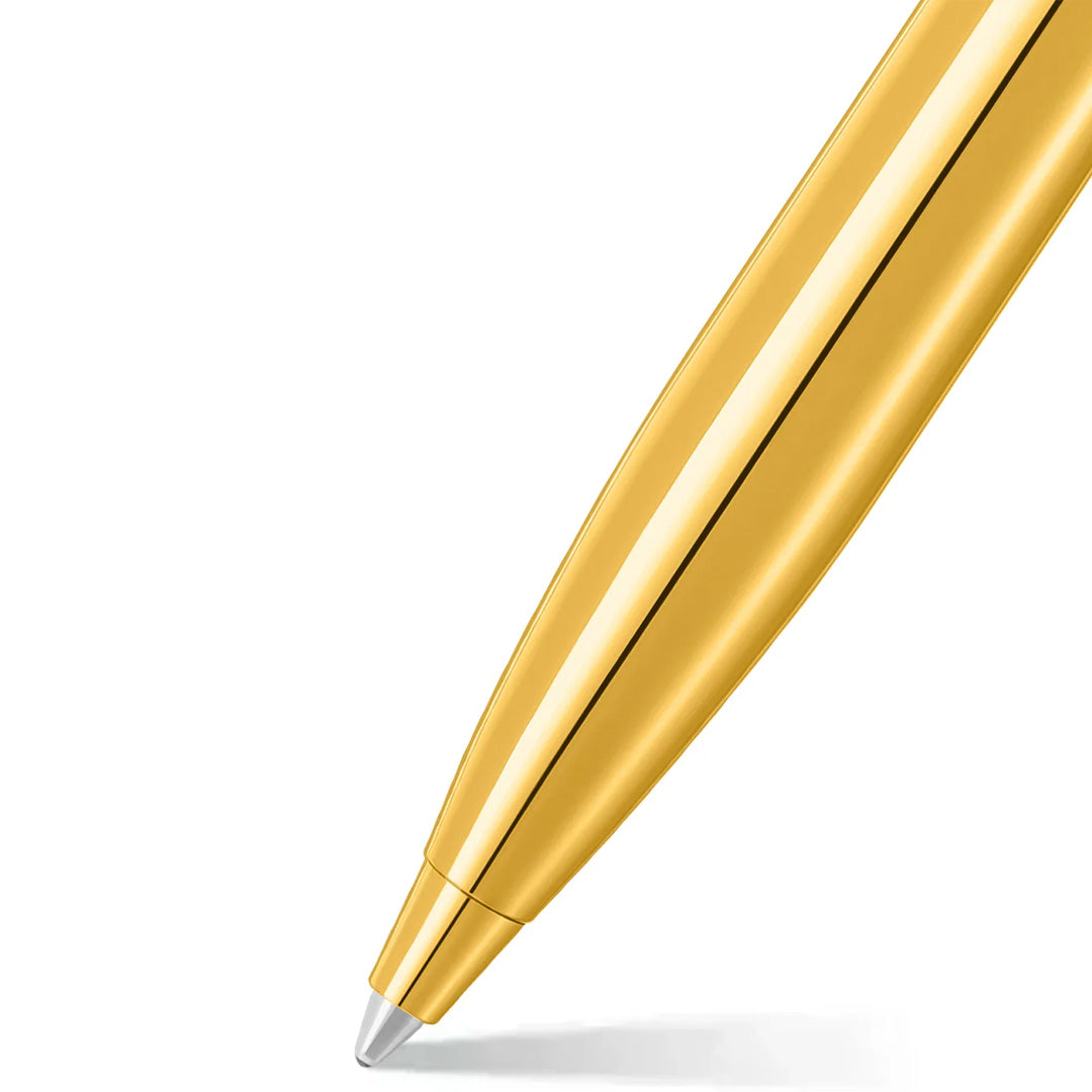 Sheaffer 100 E9372 Ballpoint Pen PVD Gold With PVD Gold Trim