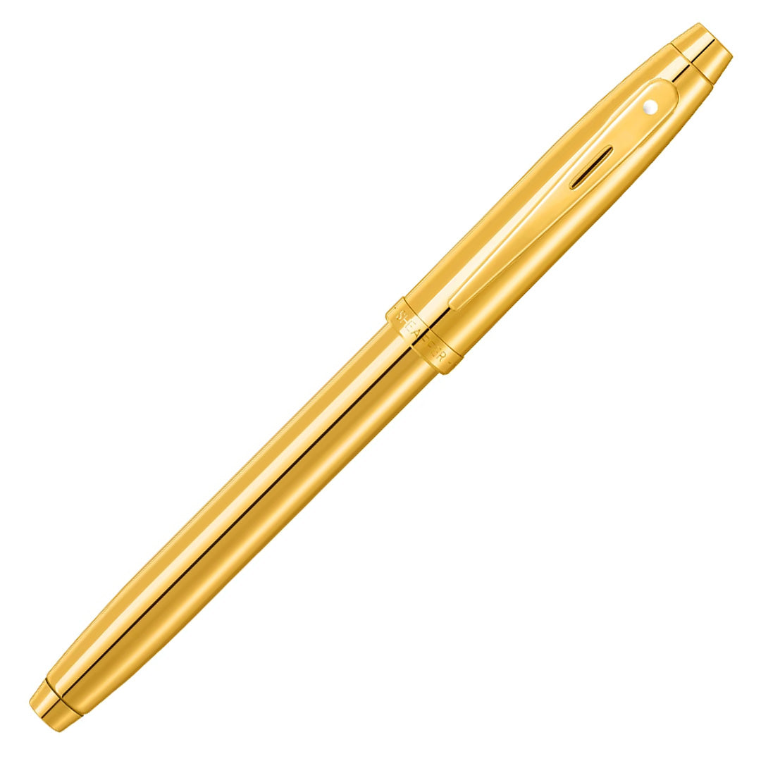 Sheaffer 100 Rollerball Pen E9372 PVD Gold With PVD Gold Trim