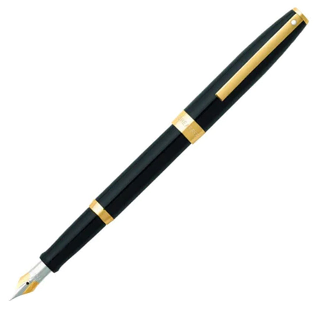 Sheaffer Sagaris E9471 Fountain Pen Glossy Black with Gold Tone Trim