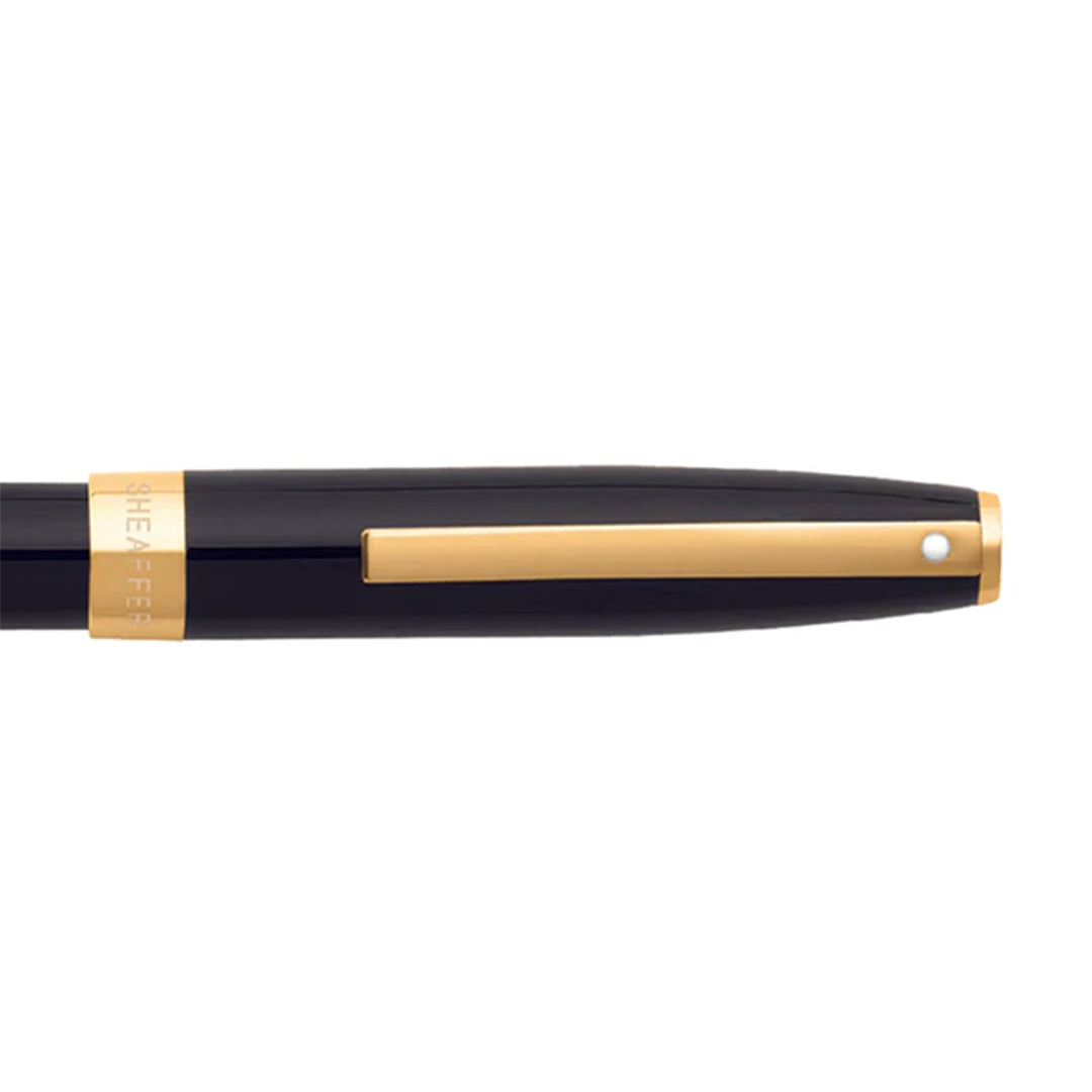 Sheaffer Sagaris E9471 Fountain Pen Glossy Black with Gold Tone Trim