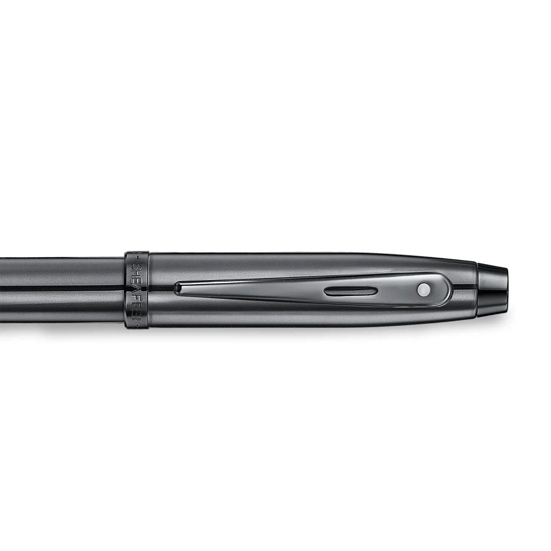Sheaffer 100 E9375 Ballpoint Pen Ionic Grey Gunmetal with PVD Trim