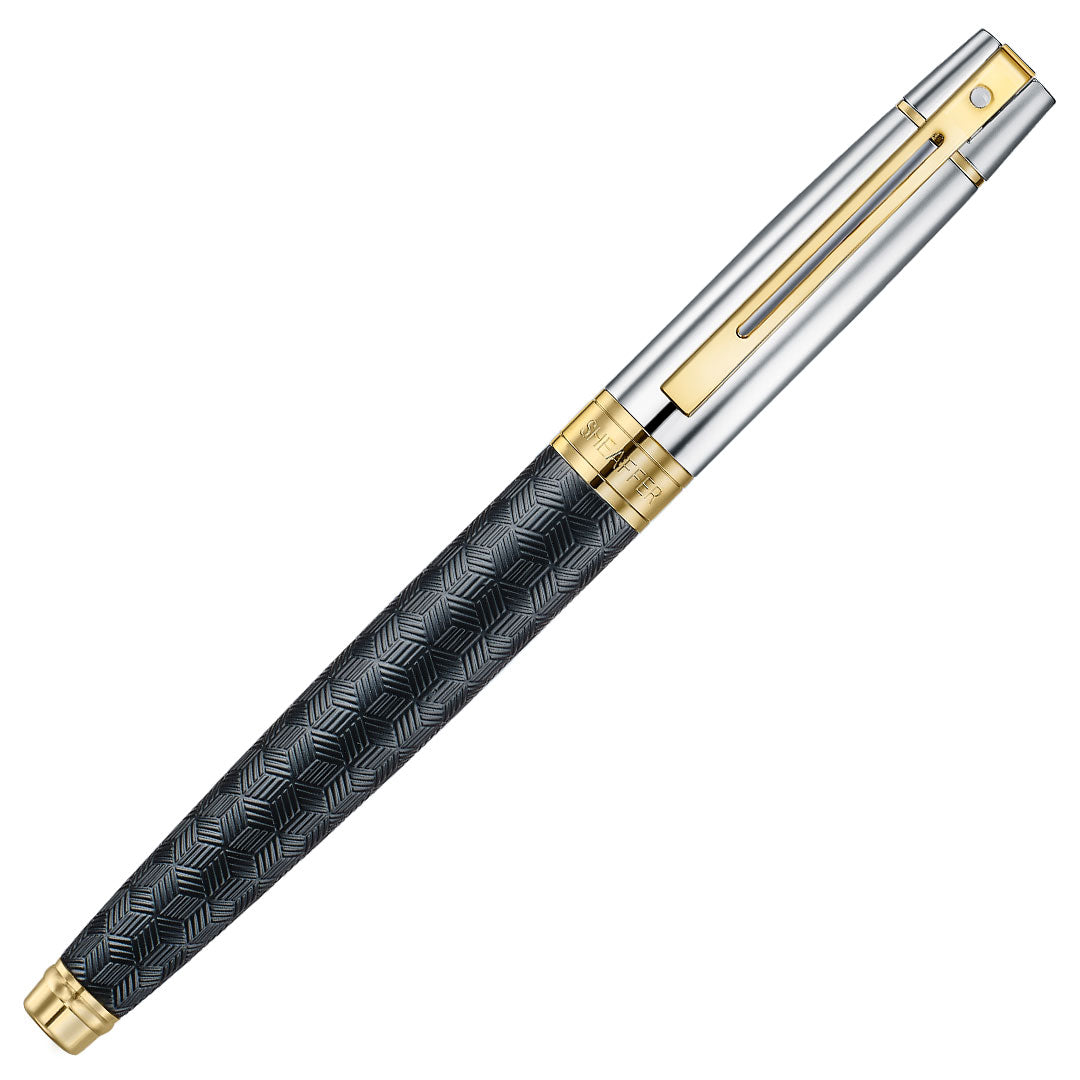 Sheaffer 300 E9347 Fountain Pen Matte Black with PVD Gold Trim