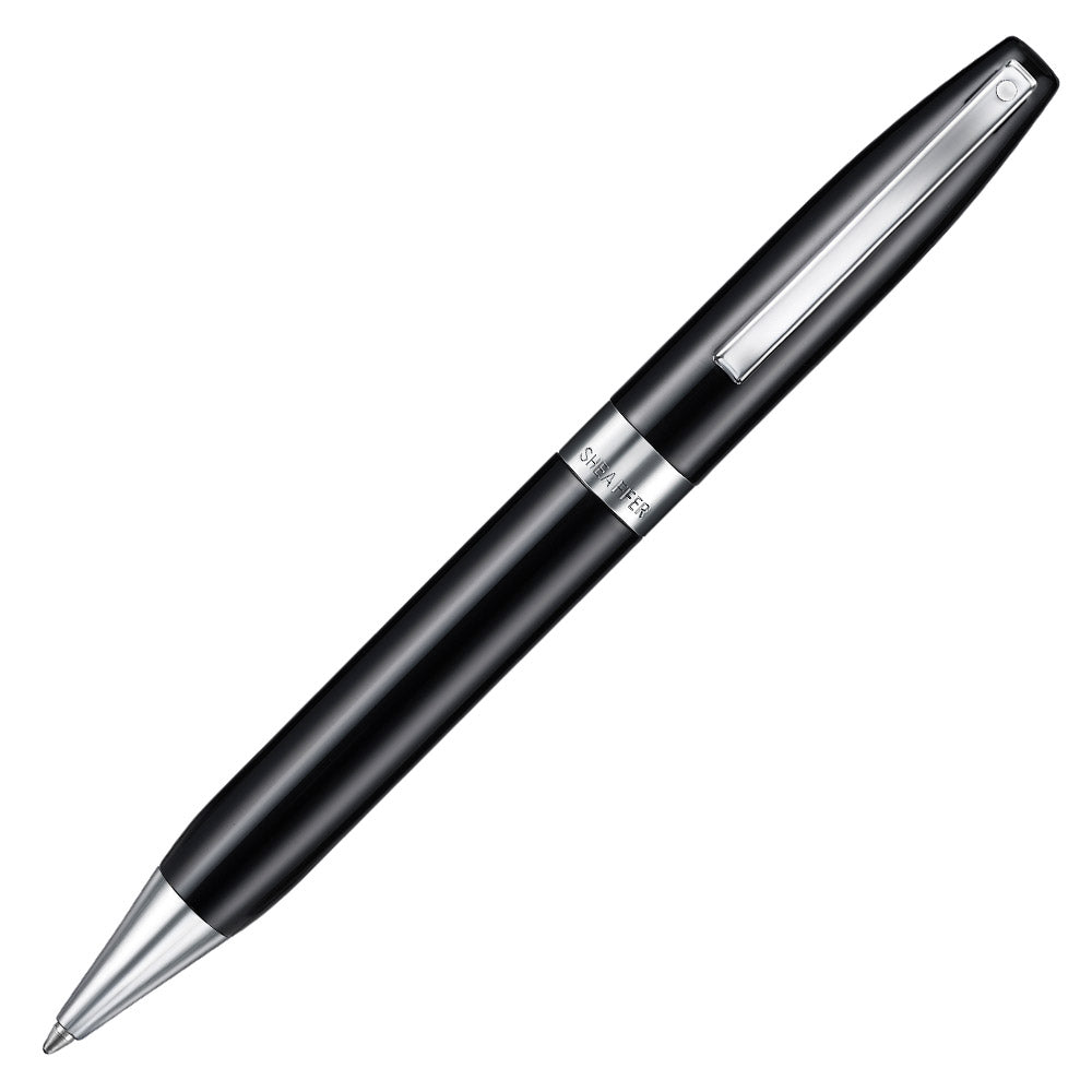 Sheaffer Legacy Ballpoint Pen Black with Chrome Trim and Leather Case