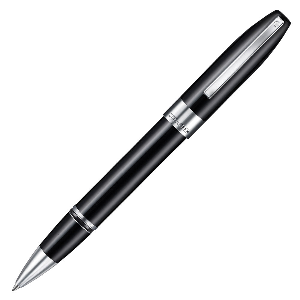 Sheaffer Legacy Rollerball Pen Black with Chrome Trim and Leather Case