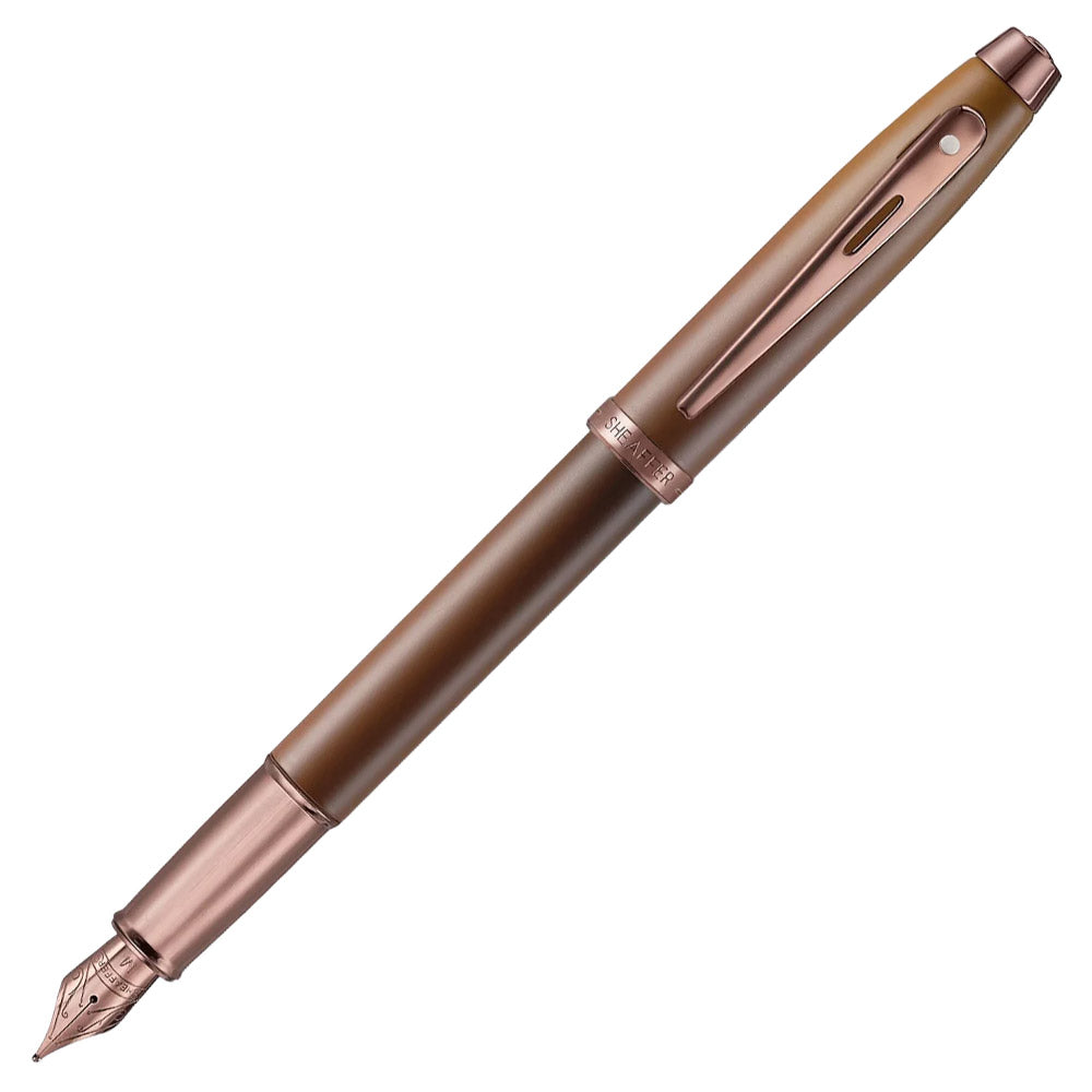 Sheaffer 100 G9374 Fountain Pen and Ink Bottle Gift Set Coffee Edition
