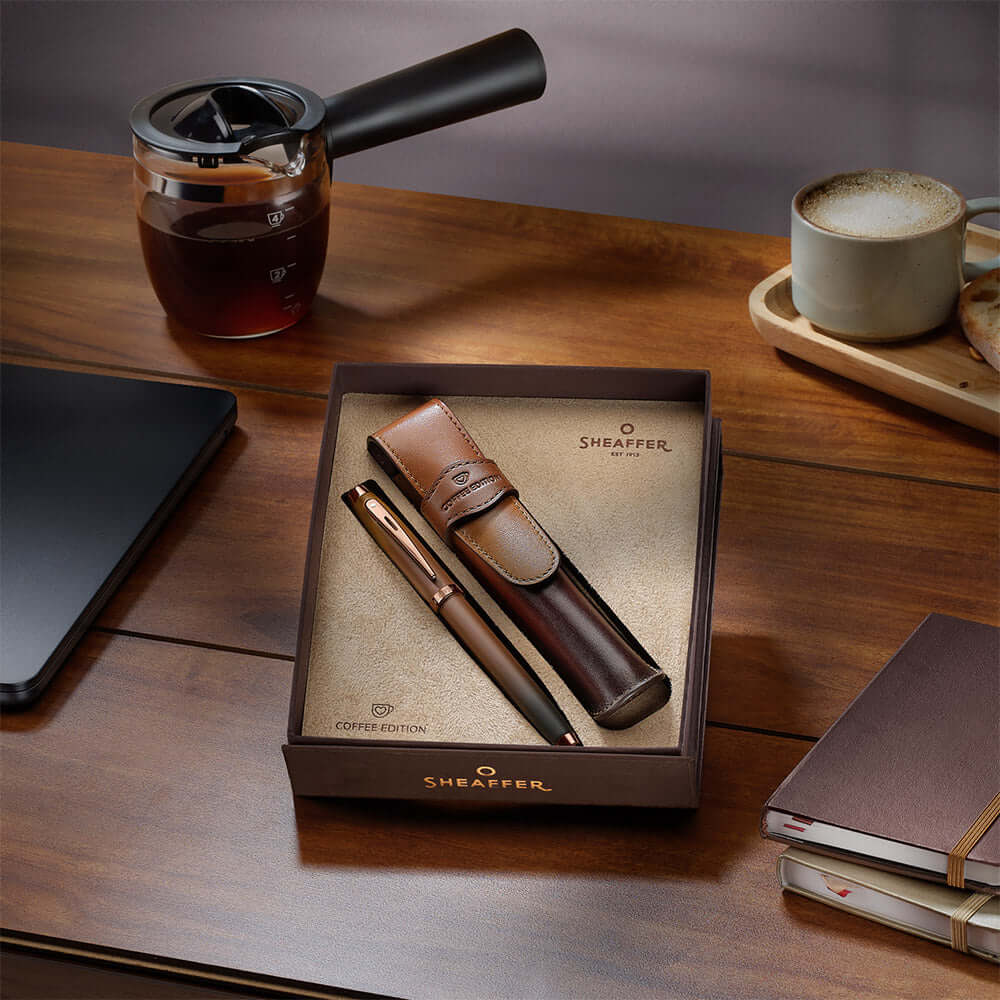 Sheaffer 100 G9374 Rollerball Pen Coffee Edition with Pen Pouch